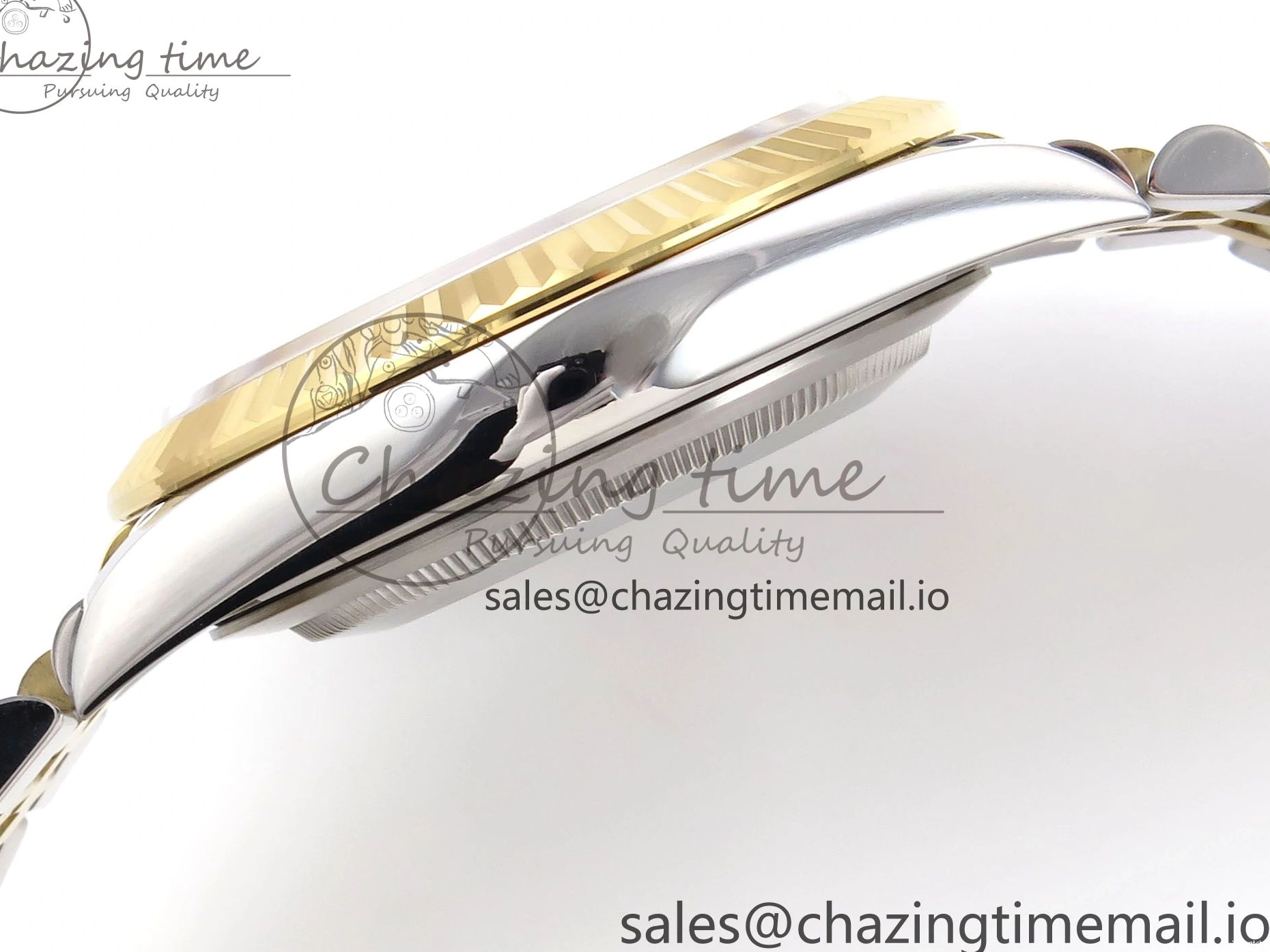 SS Best 41 Bracelet EWEF Stick DateJust Dial Jubilee A3235 White on Edition 126333 YG 0305